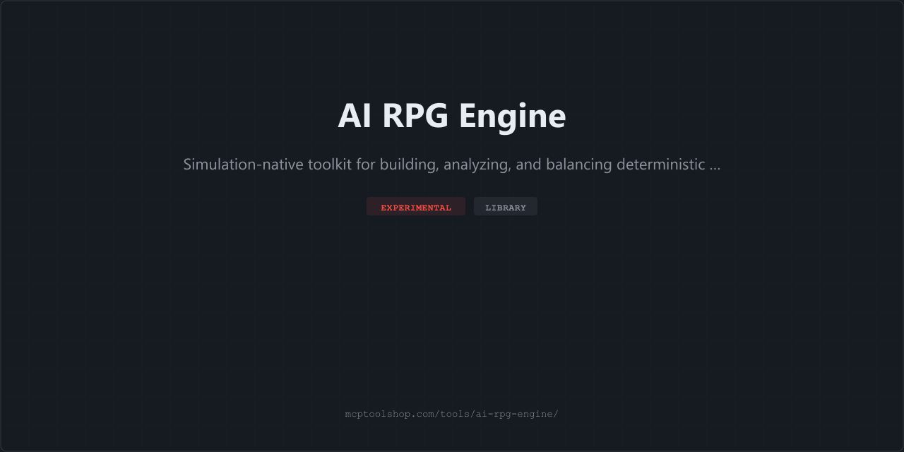 AI RPG Engine screenshot