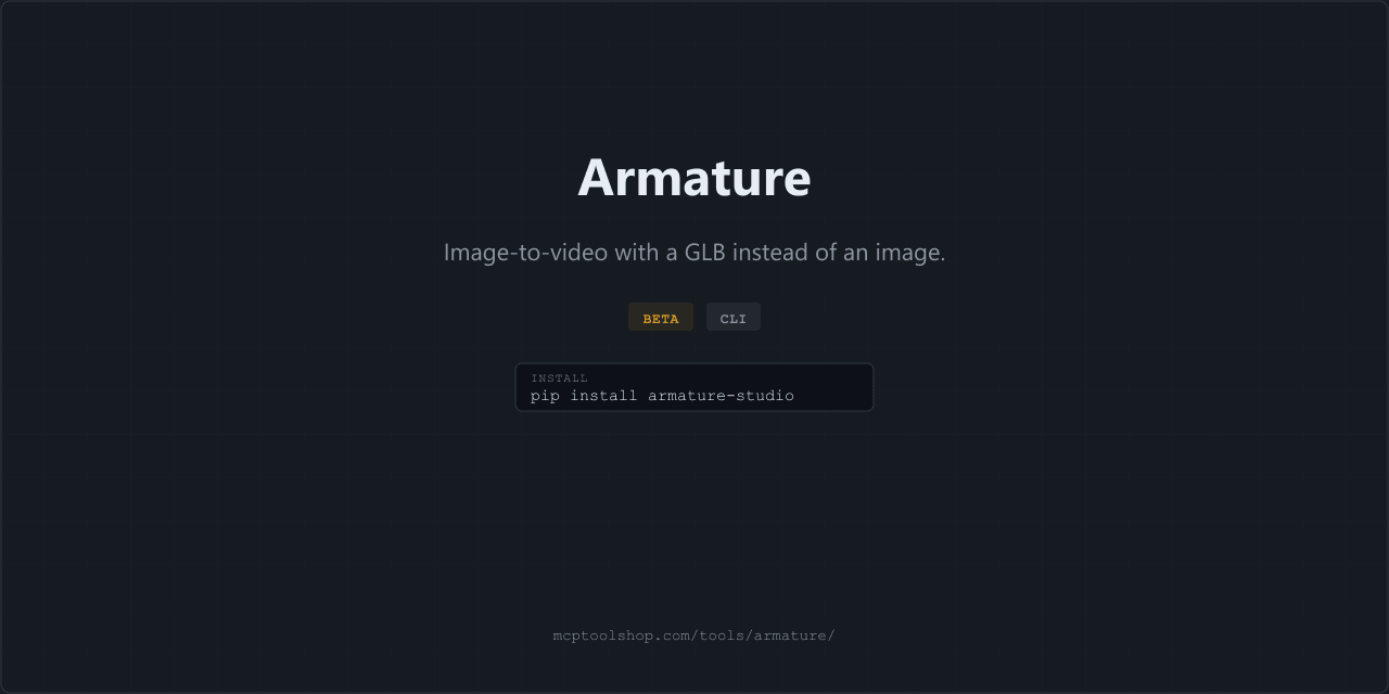 Armature screenshot