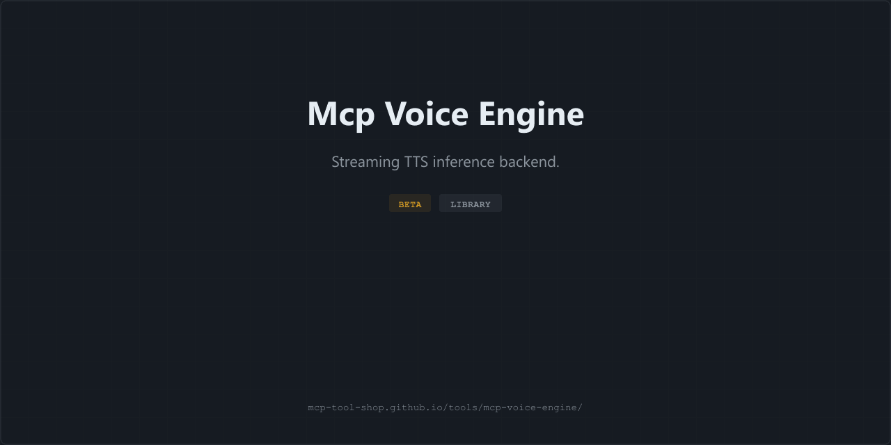 Mcp Voice Engine screenshot