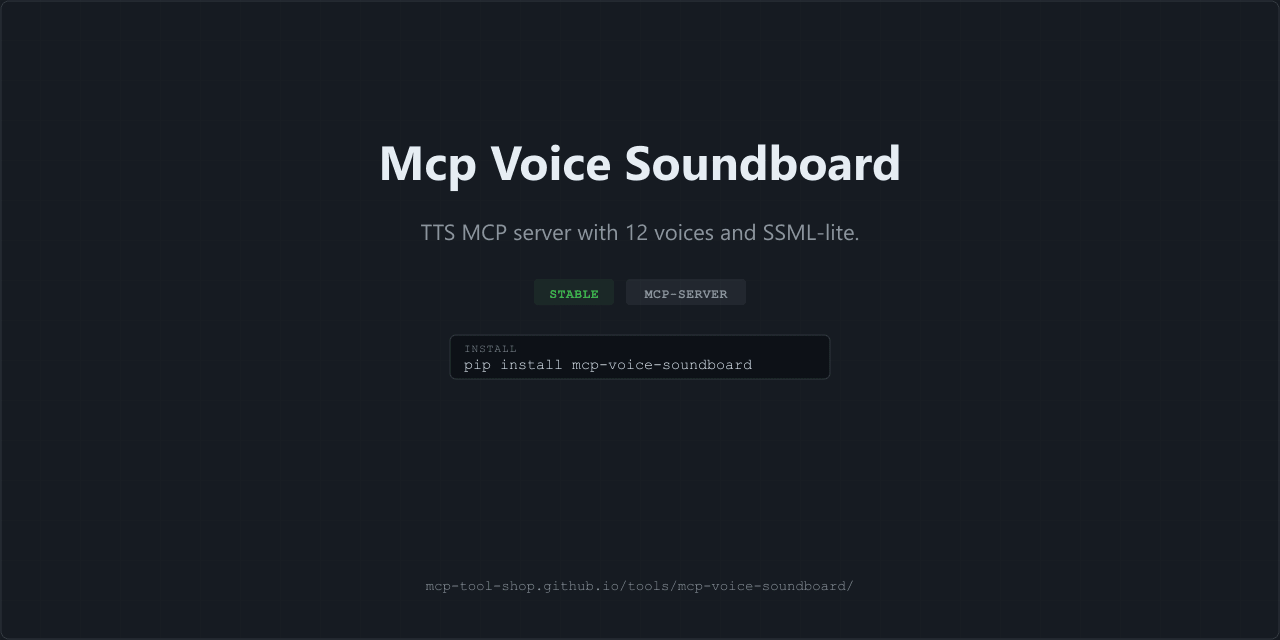 Mcp Voice Soundboard screenshot