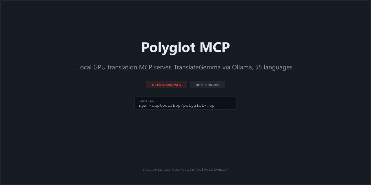 Polyglot MCP screenshot