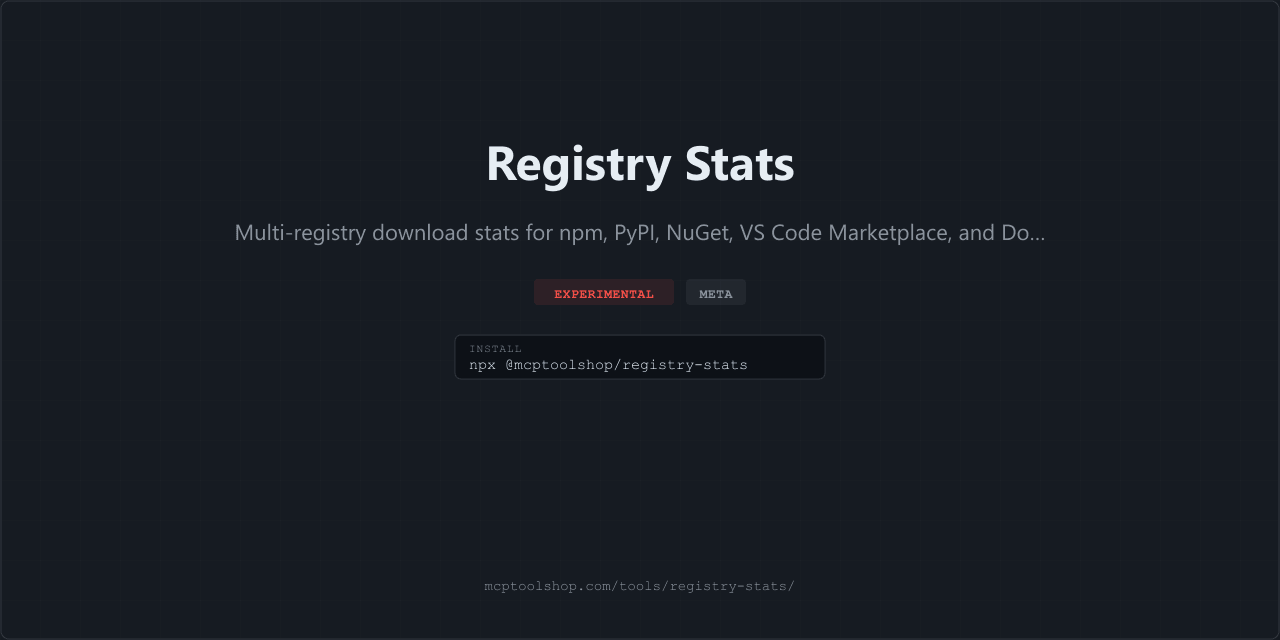 Registry Stats screenshot