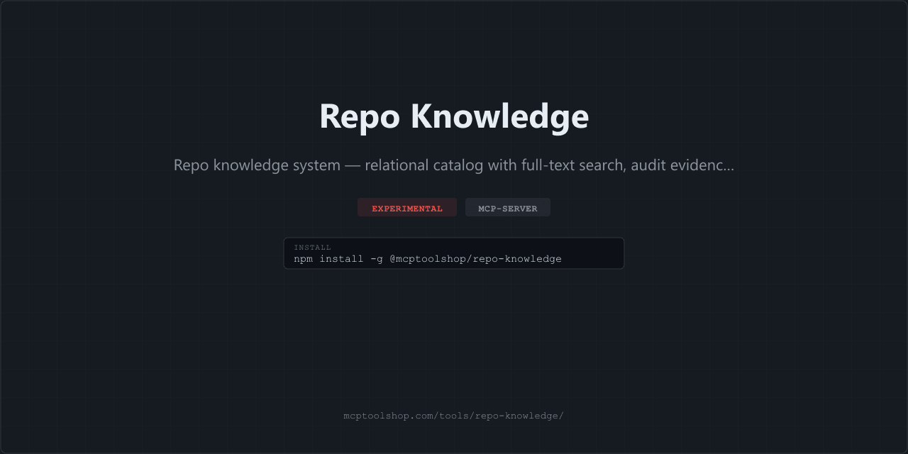 Repo Knowledge screenshot