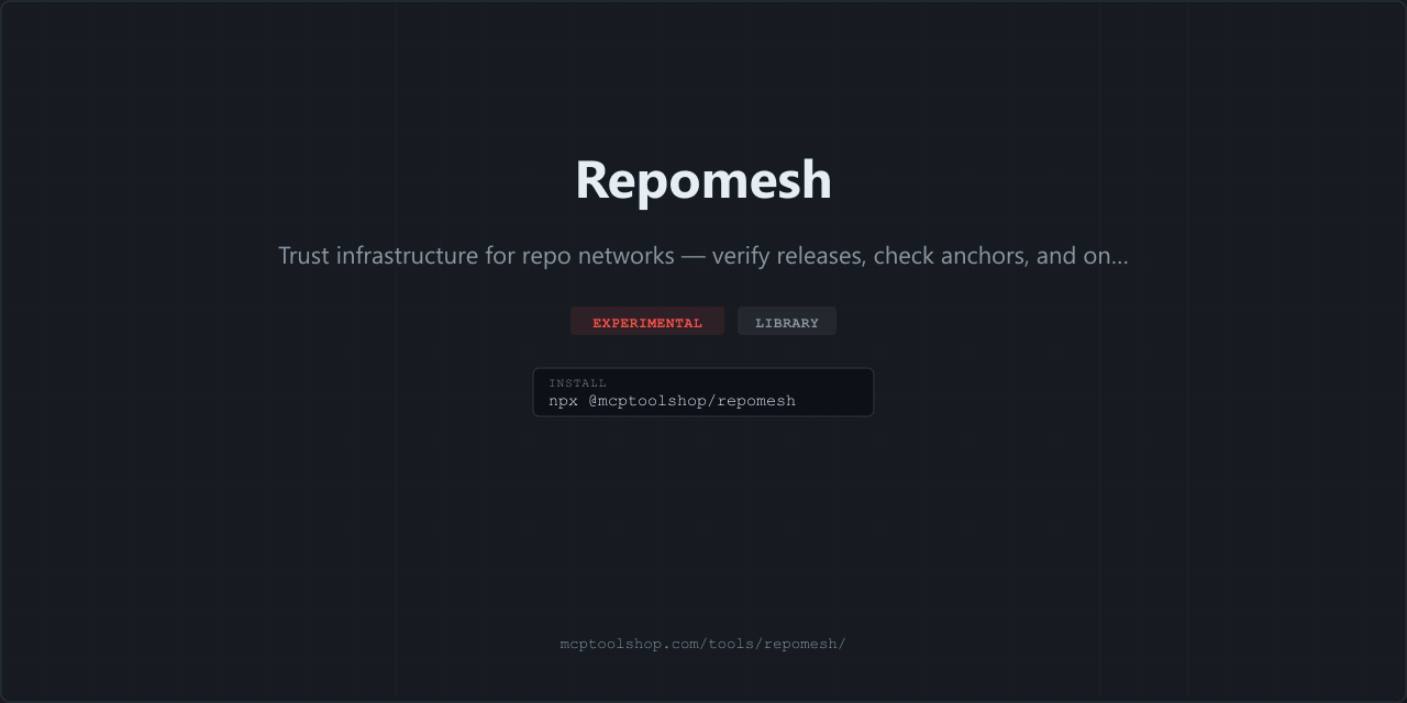 Repomesh screenshot