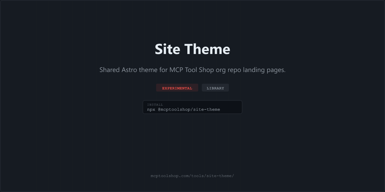 Site Theme screenshot